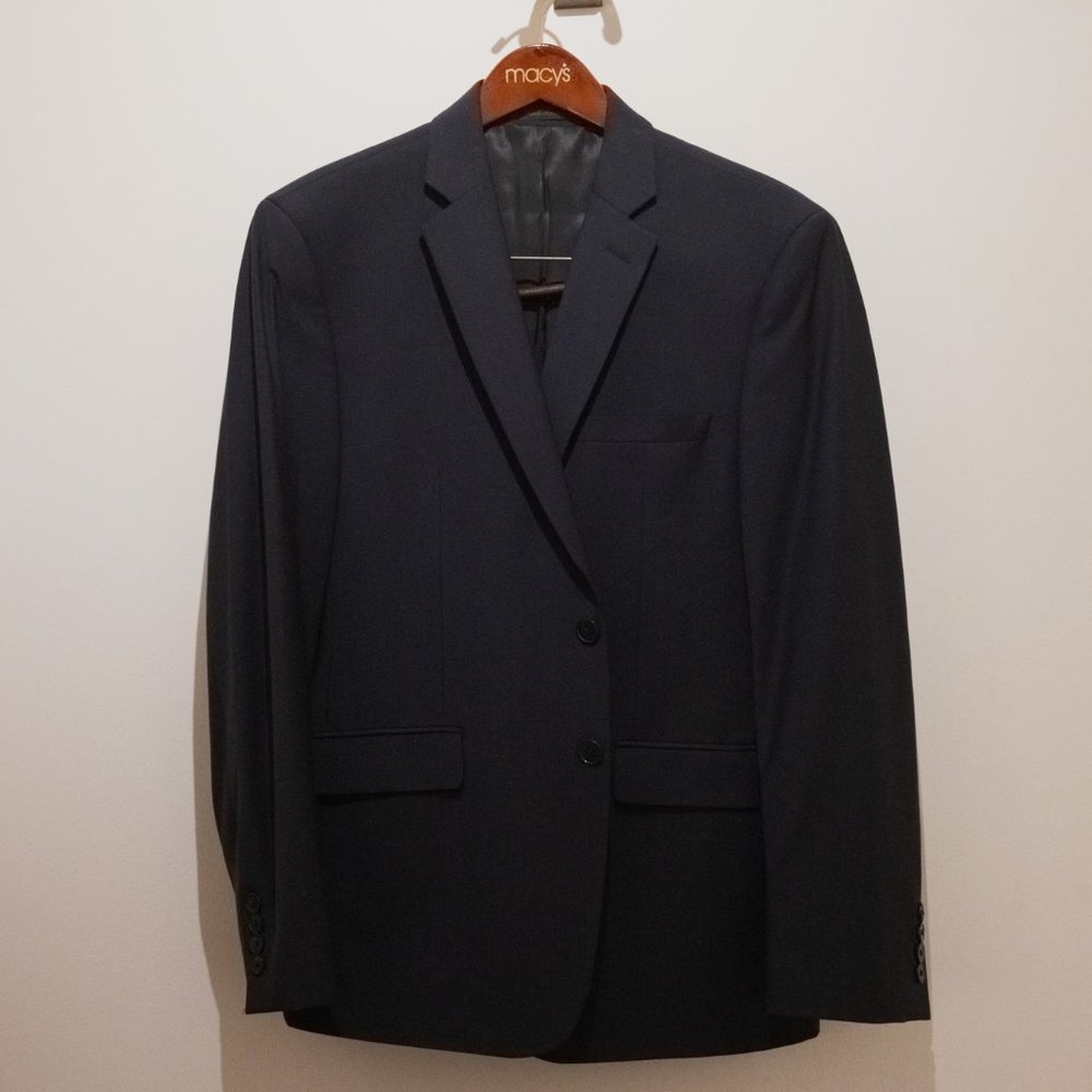 Calvin Klein Slim Fit Suit Jacket 42S Navy Blue